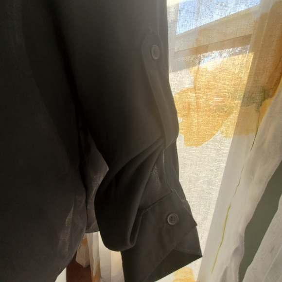 Kismet Black Button Up Blouse - Picture 4 of 7